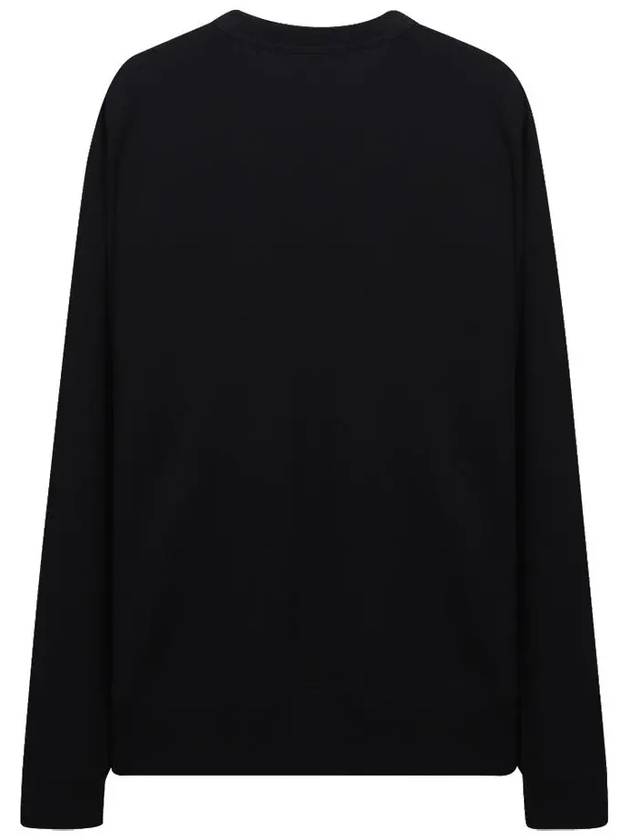 Men's Face Patch Sweatshirt Black - ACNE STUDIOS - BALAAN 4