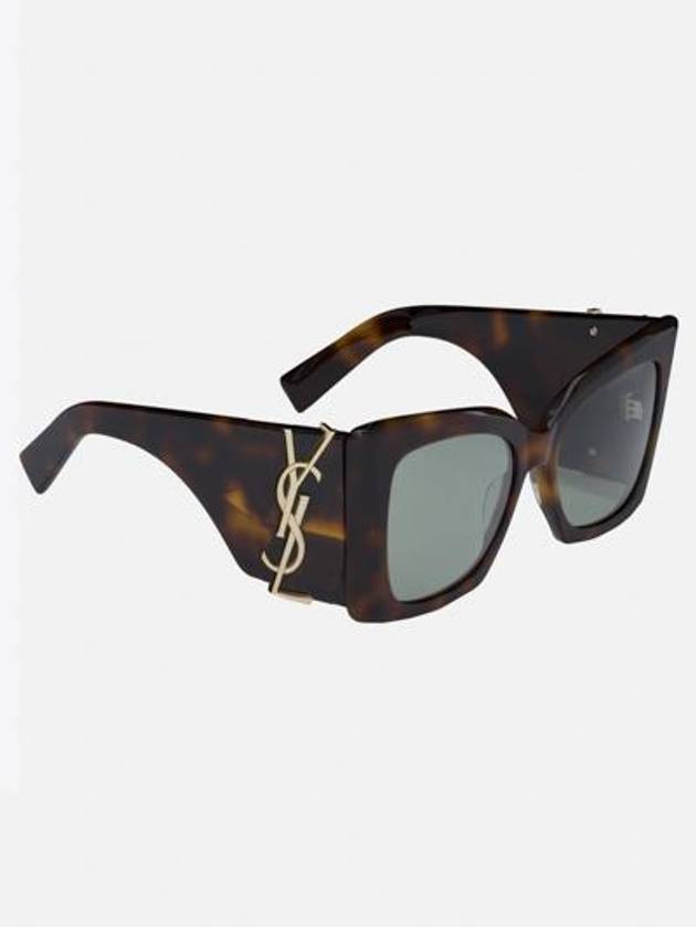 Eyewear Oversize Frame Sunglasses Havana Brown - SAINT LAURENT - BALAAN 3