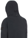 Men's Wappen Patch Ghost Piece Zip-up Jacket Black - STONE ISLAND - BALAAN 7