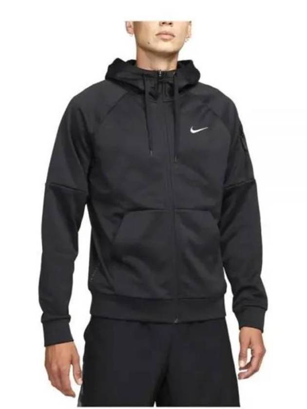 Full Zip-Up Fitness Hooded Jacket Black - NIKE - BALAAN 2