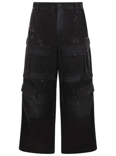 Cargo Straight Pants Black - BALENCIAGA - BALAAN 1