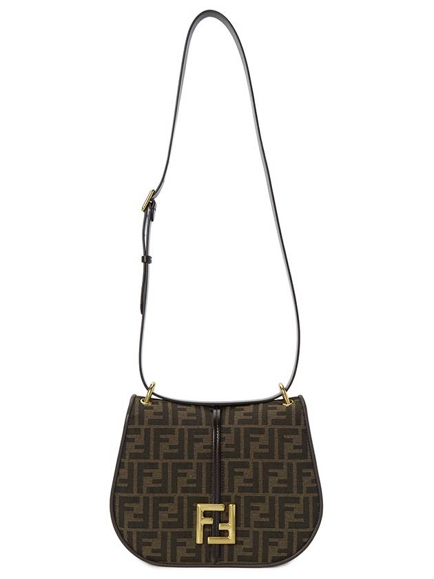 FF Logo Medium Shoulder Bag Brown - FENDI - BALAAN 7