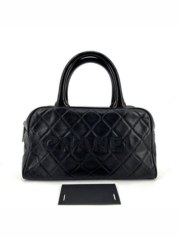 Caviar mini bowling bag tote Boston - CHANEL - BALAAN 1