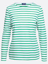 Minquiers Modern Stripe Long Sleeve T-Shirt Green - SAINT JAMES - BALAAN 2