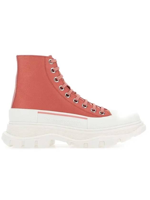 Women's Tread Slick High Top Sneakers Pink - ALEXANDER MCQUEEN - BALAAN 1