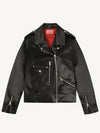 Tiger Logo Viscose Biker Jacket Black - KENZO - BALAAN 1