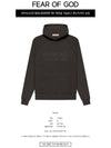 192SU222055F BK Essential Logo Pullover Brushed Hooded Off Black Men's TShirt TEO - FEAR OF GOD - BALAAN 2