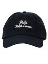 Chain Stitch Logo Ball Cap Black - POLO RALPH LAUREN - BALAAN 1