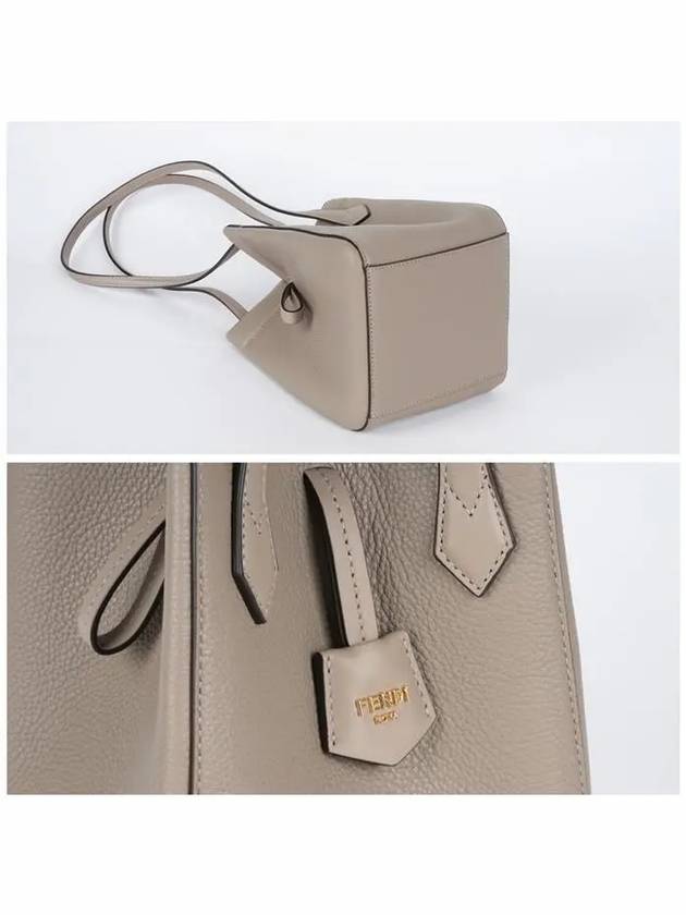 Origami Mini Bucket Bag Dove Grey - FENDI - BALAAN 5