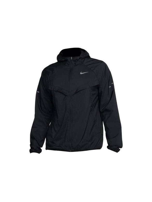 Stride Repel UV Running Windbreaker Black - NIKE - BALAAN 1