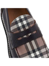 Men's Vintage Check Panel Leather Loafers Brown - BURBERRY - BALAAN 9