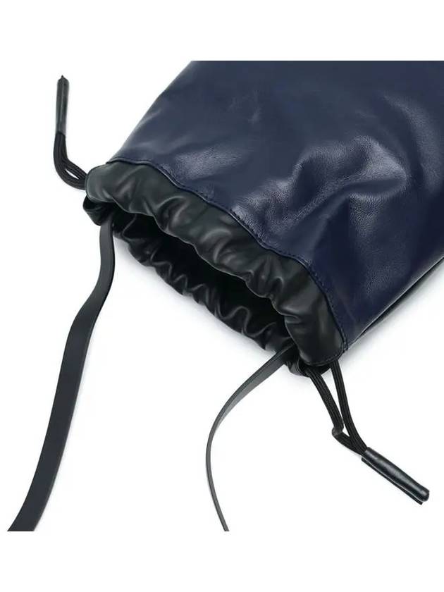 Museo Soft Leather Drawstring Bucket Bag Black - MARNI - BALAAN 6