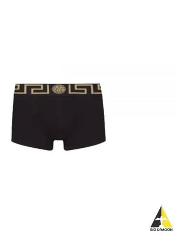 Greca Banding Boxer Underwear Black White AU10026 A232741 - VERSACE - BALAAN 1