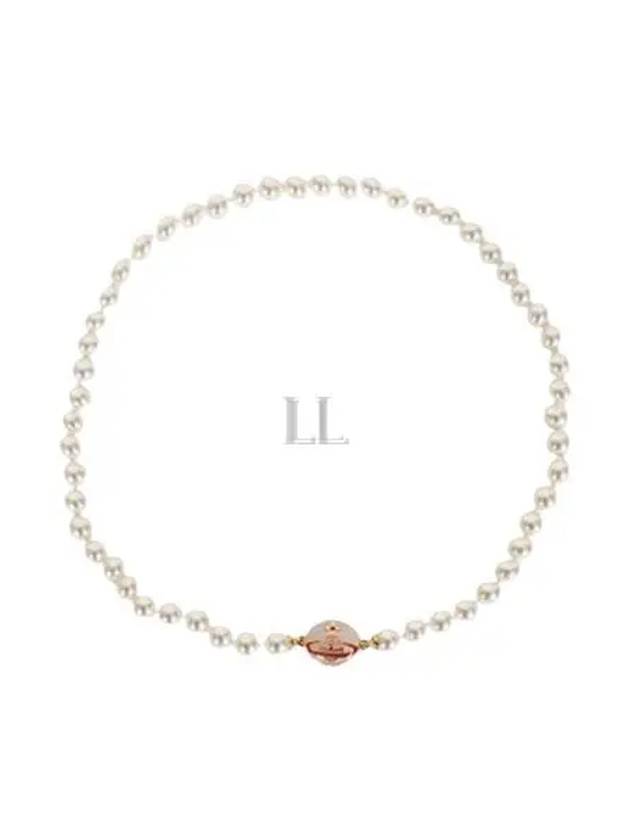 Loelia Pendant Pearl Necklace White Red - VIVIENNE WESTWOOD - BALAAN 2