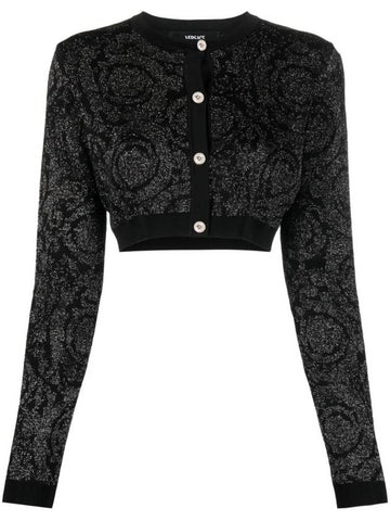 Barocco Print Medusa Button Cardigan 10110201A10004 - VERSACE - BALAAN 1