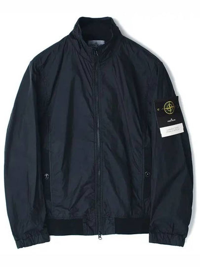 Crinkle Reps Wappen Bomber Jacket Navy - STONE ISLAND - BALAAN 2