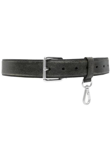 Distressed Leather Belt Black - MAISON MARGIELA - BALAAN 1