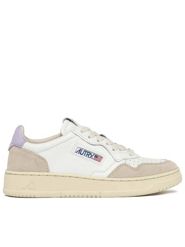 Medalist Suede Purple Tab Low Top Sneakers White - AUTRY - BALAAN 2