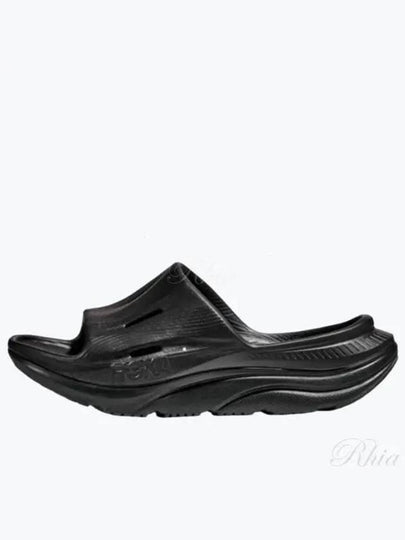 Ora Recovery Slide 3 Slippers Black - HOKA ONE ONE - BALAAN 2