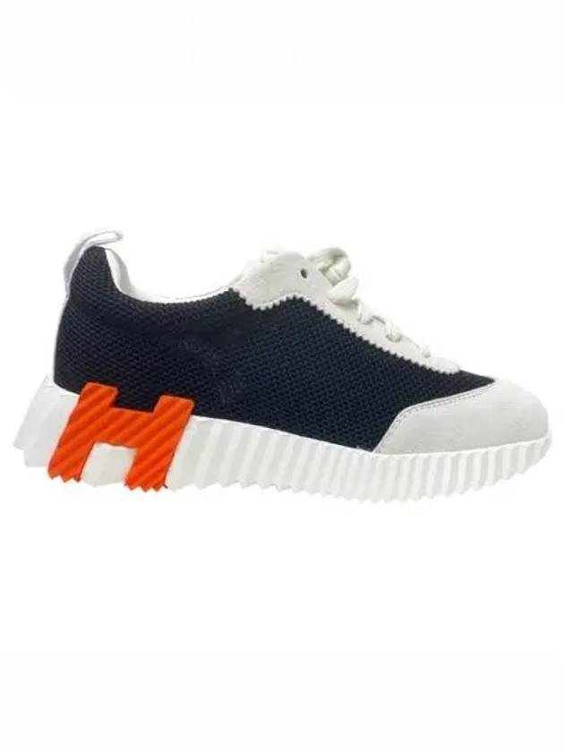 Bouncing Mesh Low Top Sneakers Noir Blanc - HERMES - BALAAN 2