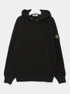 Compass Badge Cotton Hoodie Black - STONE ISLAND - BALAAN 2