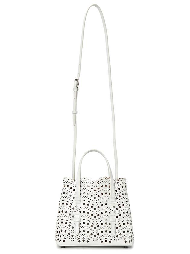 Mina 20 Vienne Wave Lux Calfskin Tote Bag White - ALAIA - BALAAN 8