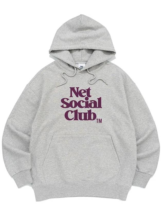 VIVID OG LOGO HOOD MELANGE - NET SOCIAL CLUB - BALAAN 6