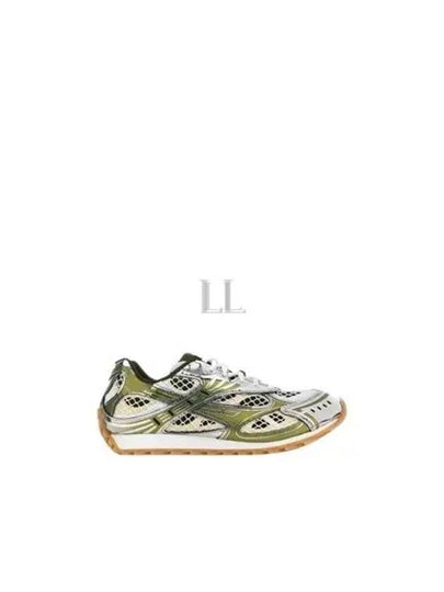 Orbit Mesh Rubber Low Top Sneakers Green - BOTTEGA VENETA - BALAAN 2