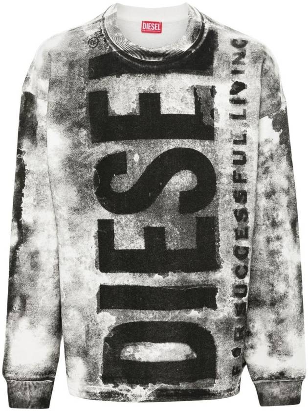 Art Pattern Print Sweatshirt A133290NFAV - DIESEL - BALAAN 1