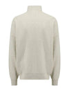 Logo High Neck Knit Zip-Up Cardigan Light Grey - ISABEL MARANT - BALAAN 3