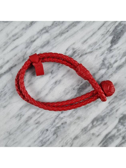 Intrecciato Double Line Bracelet Red - BOTTEGA VENETA - BALAAN 2