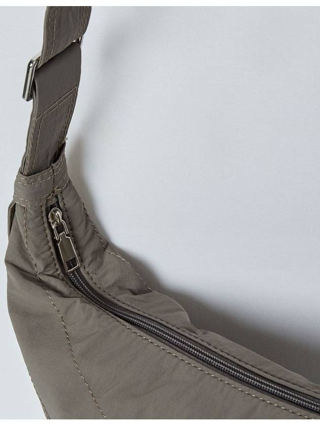 Stitched Hobo Cross Bag Gray - THE GREEN LAB - BALAAN 9