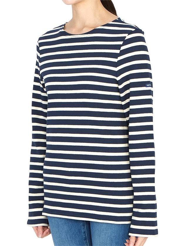 Meridien Modern Long Sleeve T-Shirt Ecru Marine - SAINT JAMES - BALAAN 8