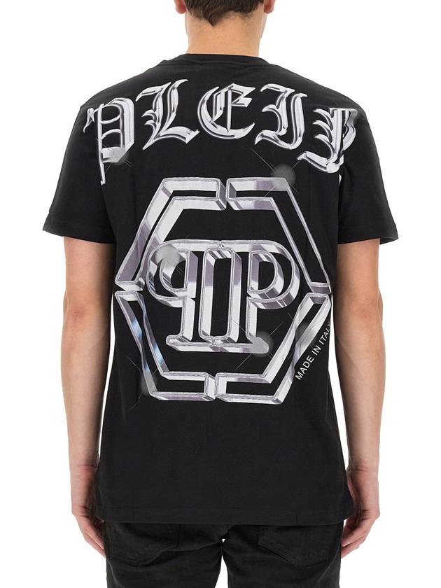 short sleeve t-shirt MTK6447 PJY002N02 BLACK - PHILIPP PLEIN - BALAAN 4