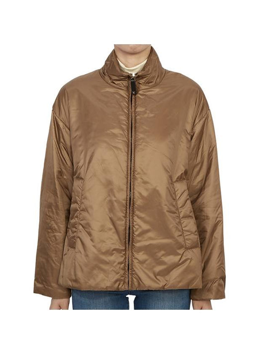 Matisse Padded Zip-Up Jacket Brown - MAX MARA - BALAAN 1