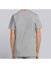 Men's Side Slit Relaxed Short Sleeve T-Shirt Light Grey - THOM BROWNE - BALAAN 5