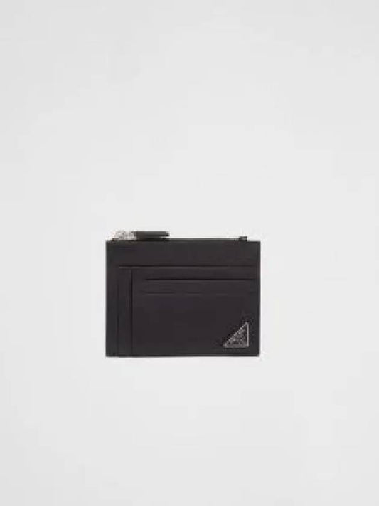 Saffiano Card Wallet Black - PRADA - BALAAN 2