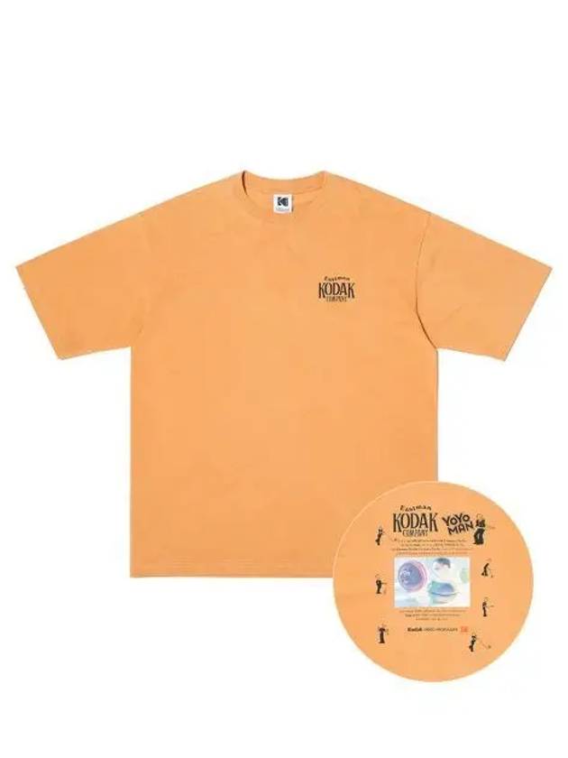 KODAK Yoyo Man Graphic Short Sleeve T Shirt ORANGE - KODO - BALAAN 1