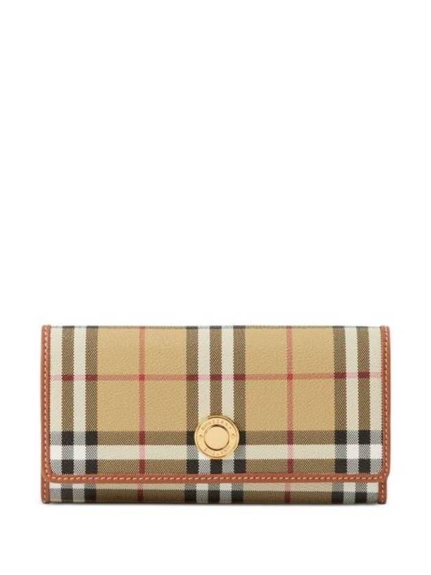 Check Long Wallet Beige - BURBERRY - BALAAN 1