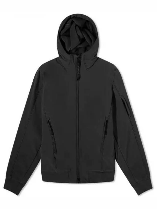 Shell-R Hooded Jacket Black - CP COMPANY - BALAAN 1