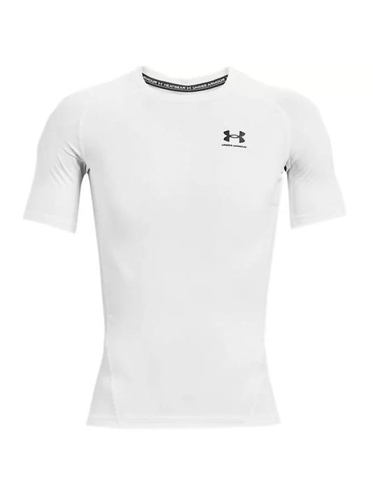 Men's Heart Gear Compression Short Sleeve T-Shirt White - UNDER ARMOUR - BALAAN 1