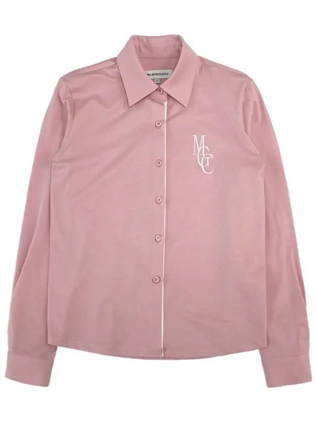 MGC SINGLE JERSEY Silket Span Shirt PINK - MONBIRDIE GOLF - BALAAN 8