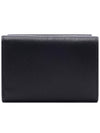 Vitello Move Logo 3-fold Bifold Wallet Black - PRADA - BALAAN 5