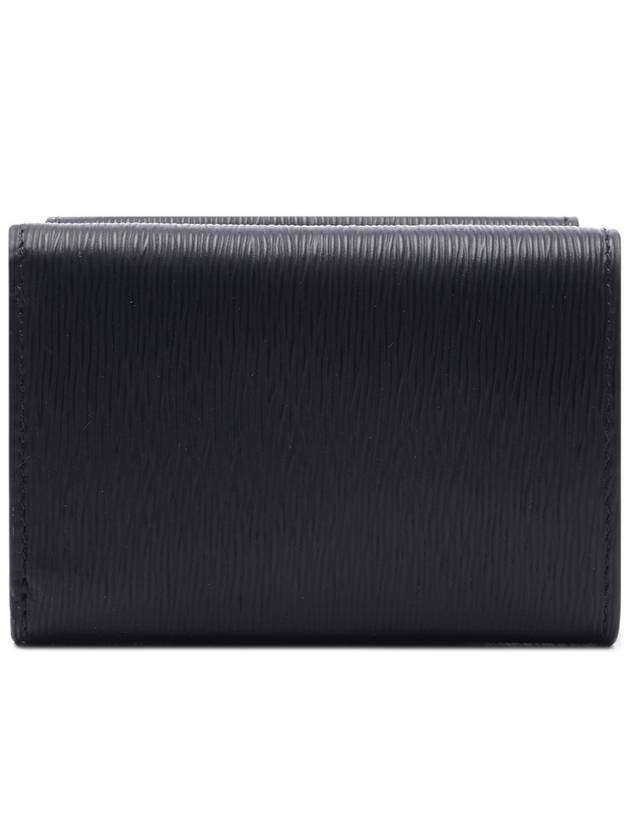 Vitello Move Logo 3-fold Bifold Wallet Black - PRADA - BALAAN 5