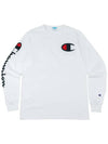 Heritage C Big Logo Graphic Men s Long Sleeve T Shirt White GT47 Y07789 WHC - CHAMPION - BALAAN 3