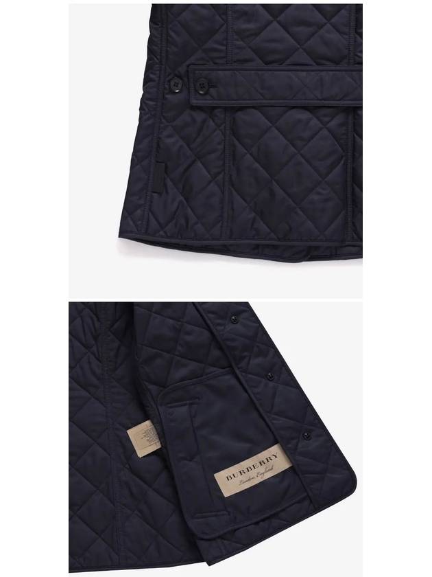 New Frankby Quilted Jacket Navy - BURBERRY - BALAAN 4