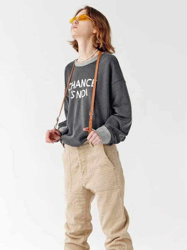 Unisex CHMXMTM Snowy Sweatshirt Mix Charcoal - CHANCE'S NOI - BALAAN 5