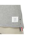 Lightweight Cotton Short Sleeve Polo Shirt Grey - THOM BROWNE - BALAAN 8