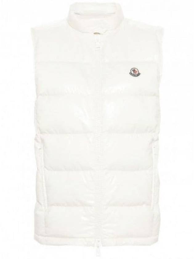 Alcibia Logo Patch Padding Vest White - MONCLER - BALAAN 2