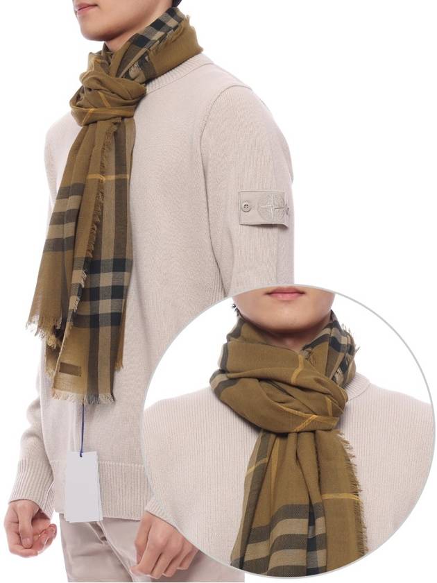 Check Lightweight Wool Scarf Nest - BURBERRY - BALAAN 3